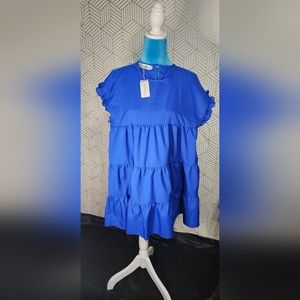GIRLS royal blue dress (Size 14)